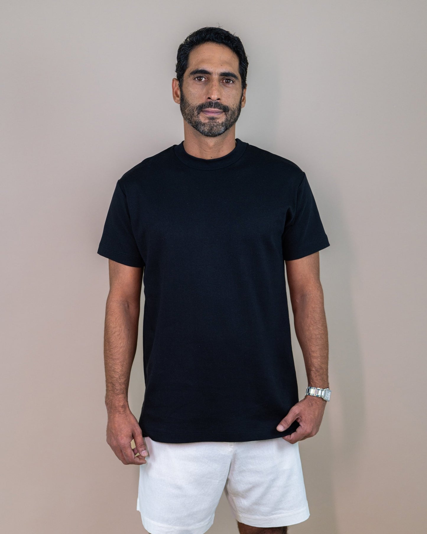 Camiseta Gola Média Suedine Pima