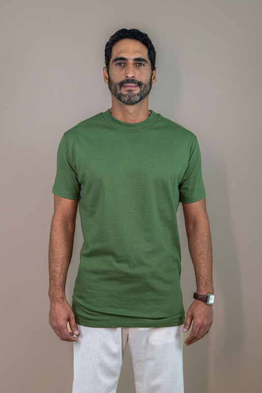 Camiseta Gola Média Heavy Cotton